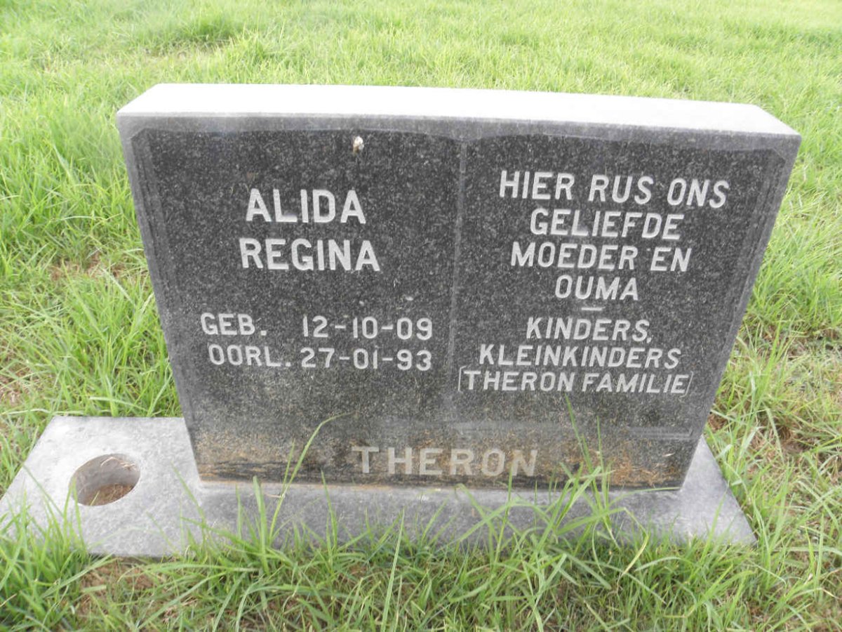 THERON Alida Regina 1909-1993