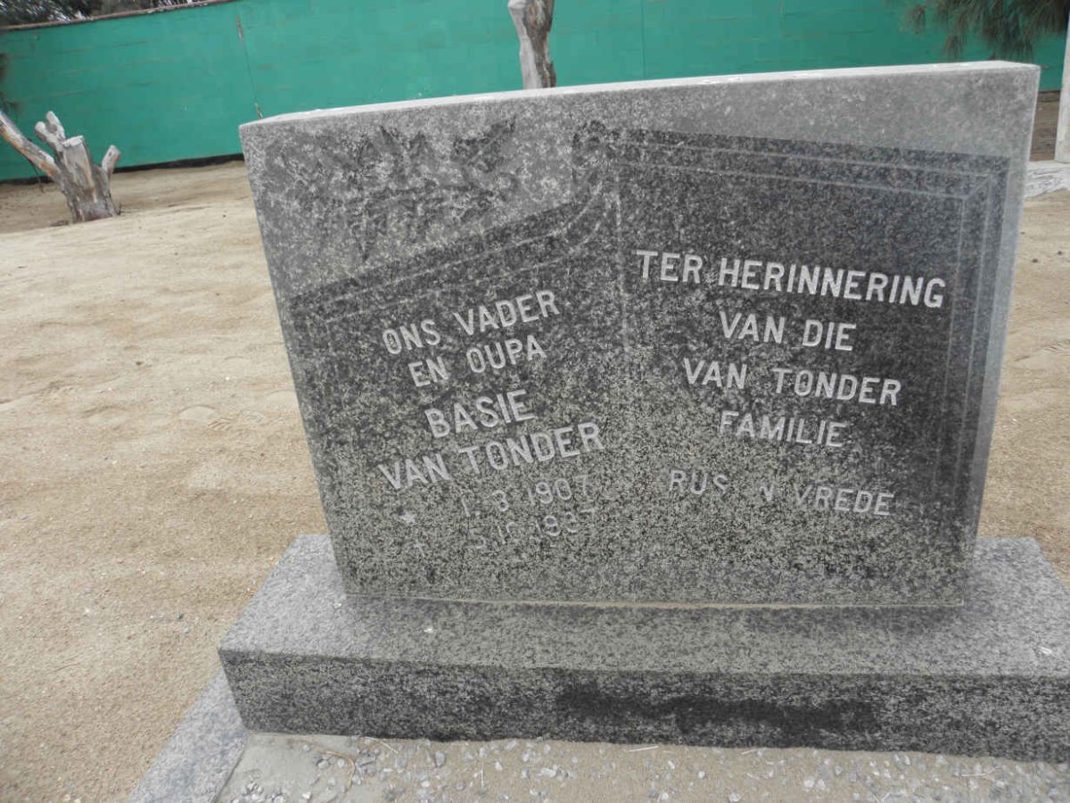 TONDER Basie, van 1907-1987