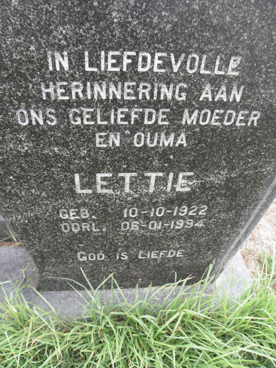 ? Lettie 1922-1994