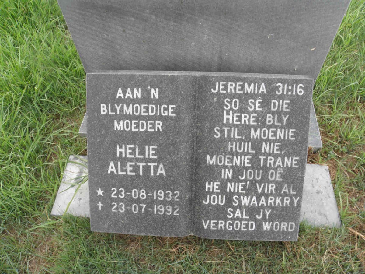 ? Helie Aletta 1932-1992