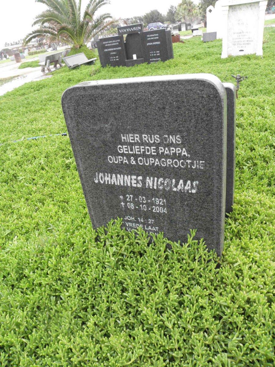 ? Johannes Nicolaas 1921-2004