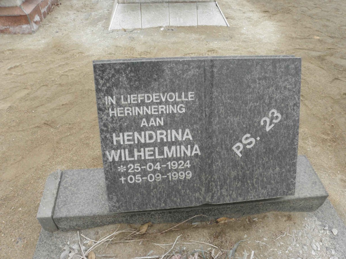? Hendrina Wilhelmina 1924-1999