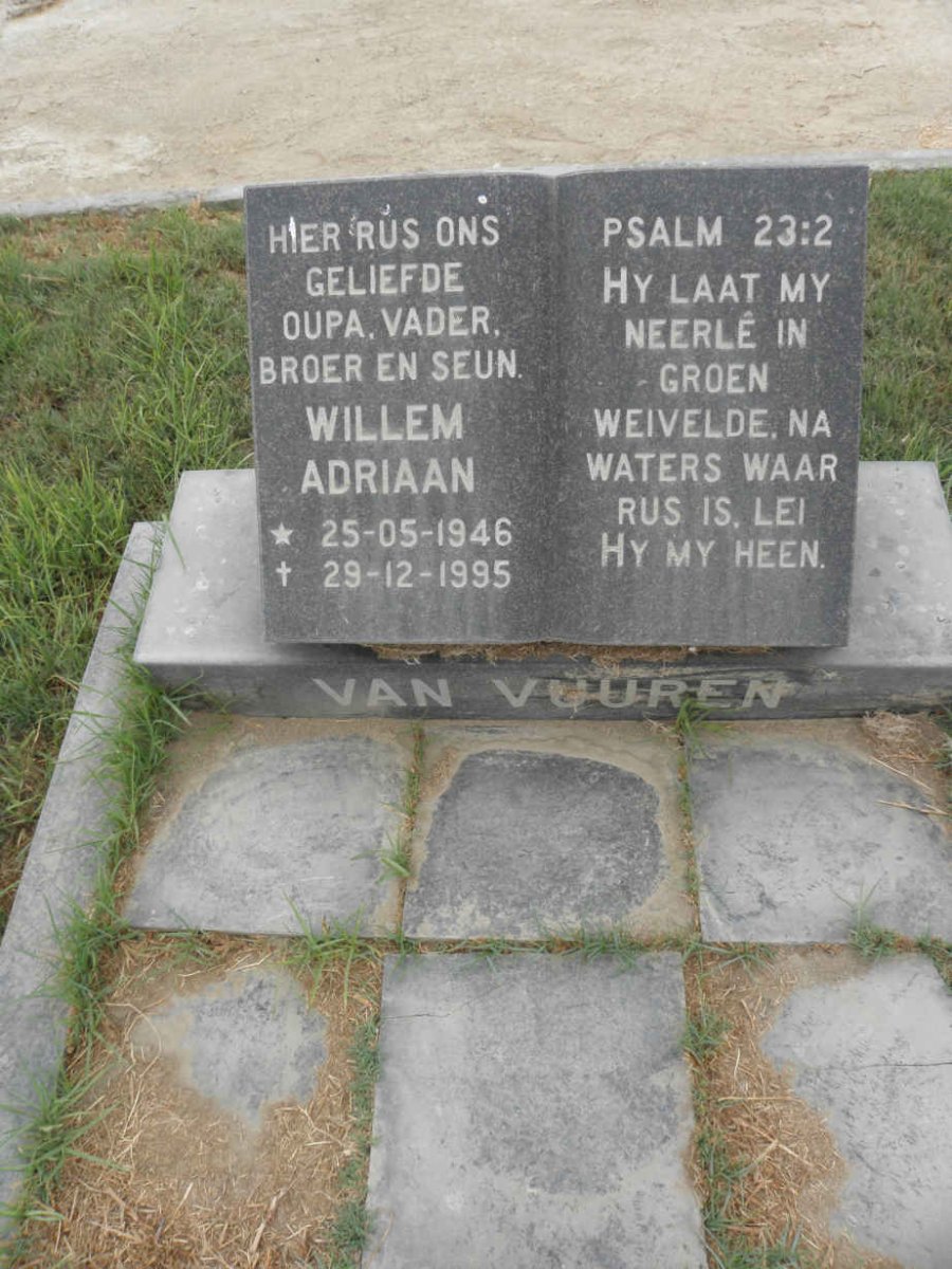 VUUREN Willem Adriaan, van 1946-1995