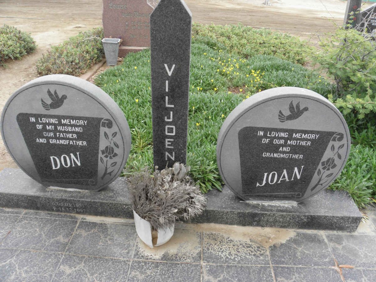 VILJOEN Don 1937-1997 &amp; Joan 