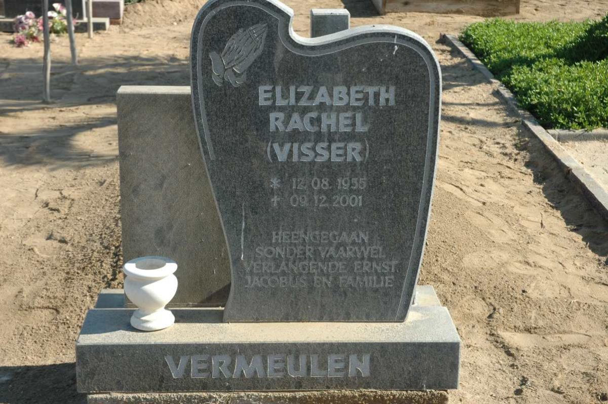 VERMEULEN Elizabeth Rachel nee VISSER 1955-2001