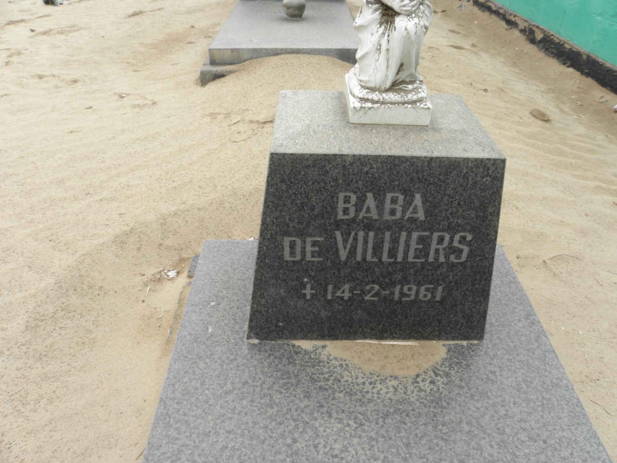 VILLIERS Baba, de -1961