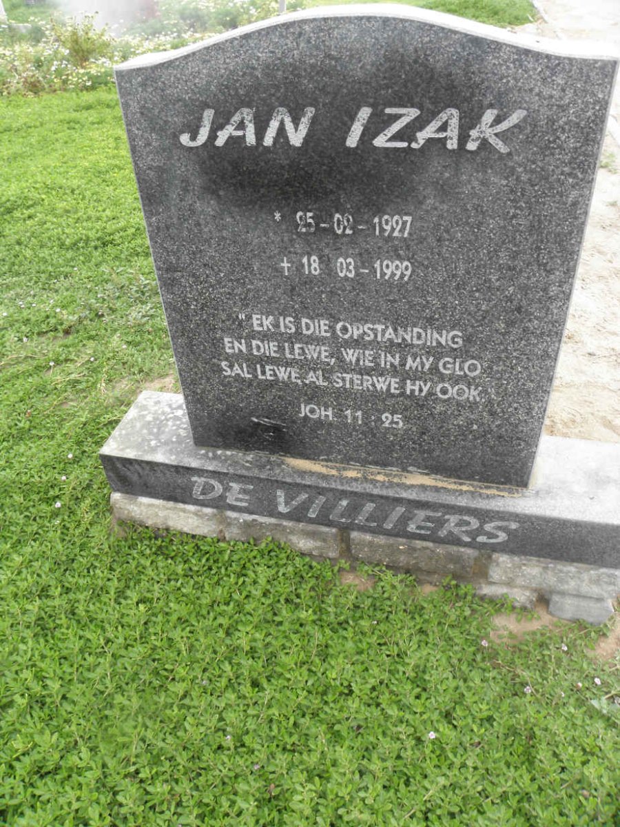 VILLIERS Jan Izak, de 1927-1999