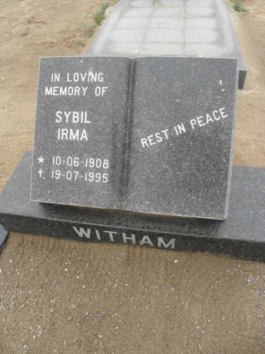 WITHAM Sybil Irma 1908-1995
