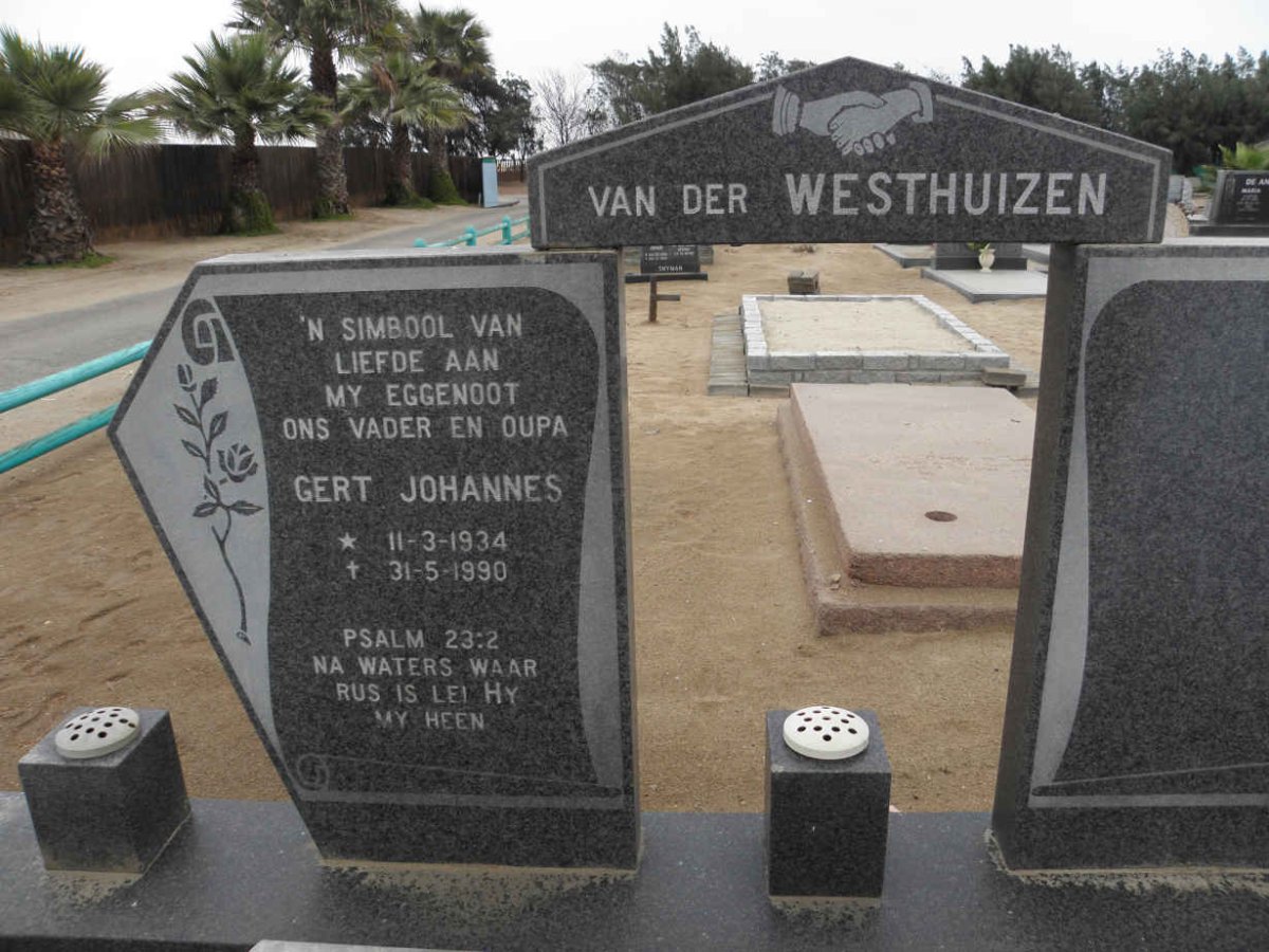 WESTHUIZEN Gert Johannes, van der 1934-1990