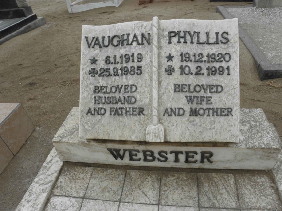 WEBSTER Vaughan 1919-1985 &amp; Phyllis 1920-1991