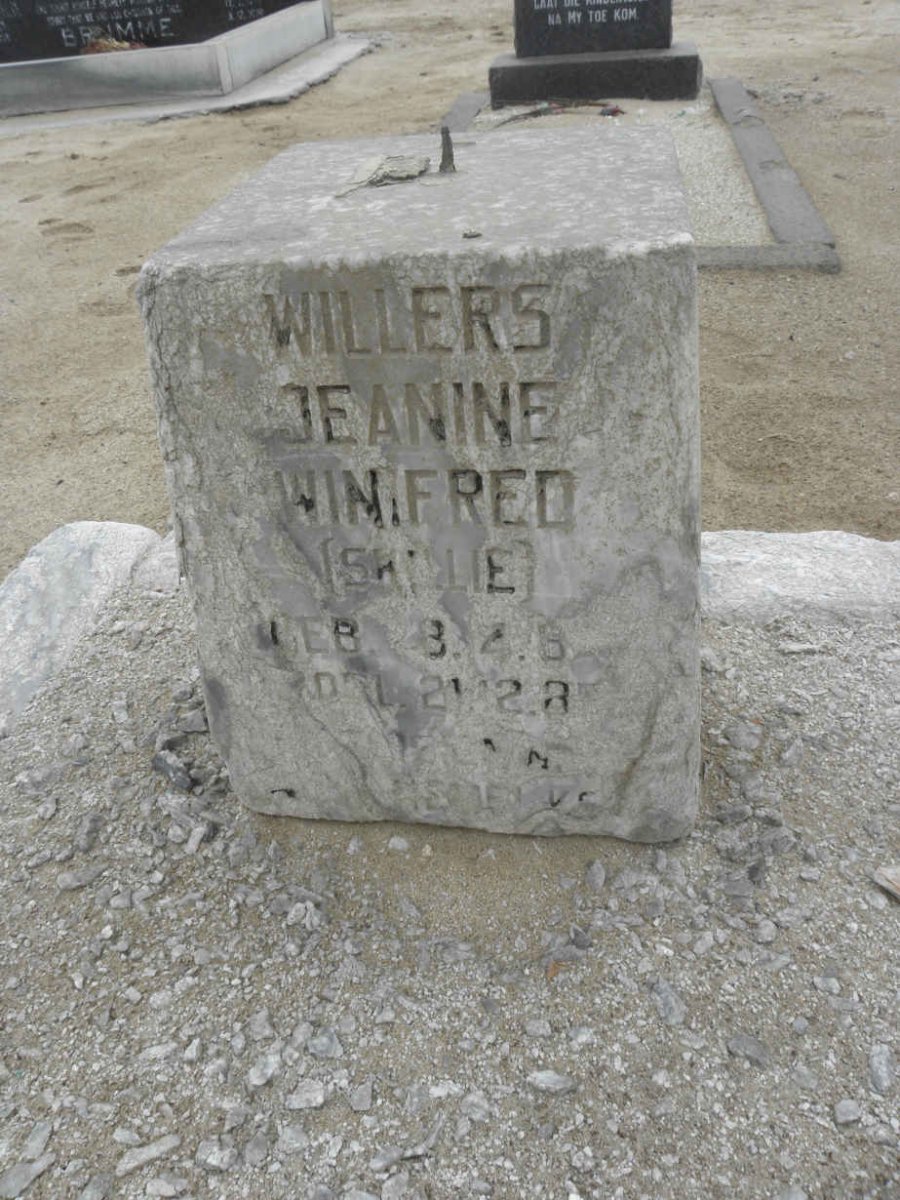 WILLERS Jeanine Winifred 198?-1985