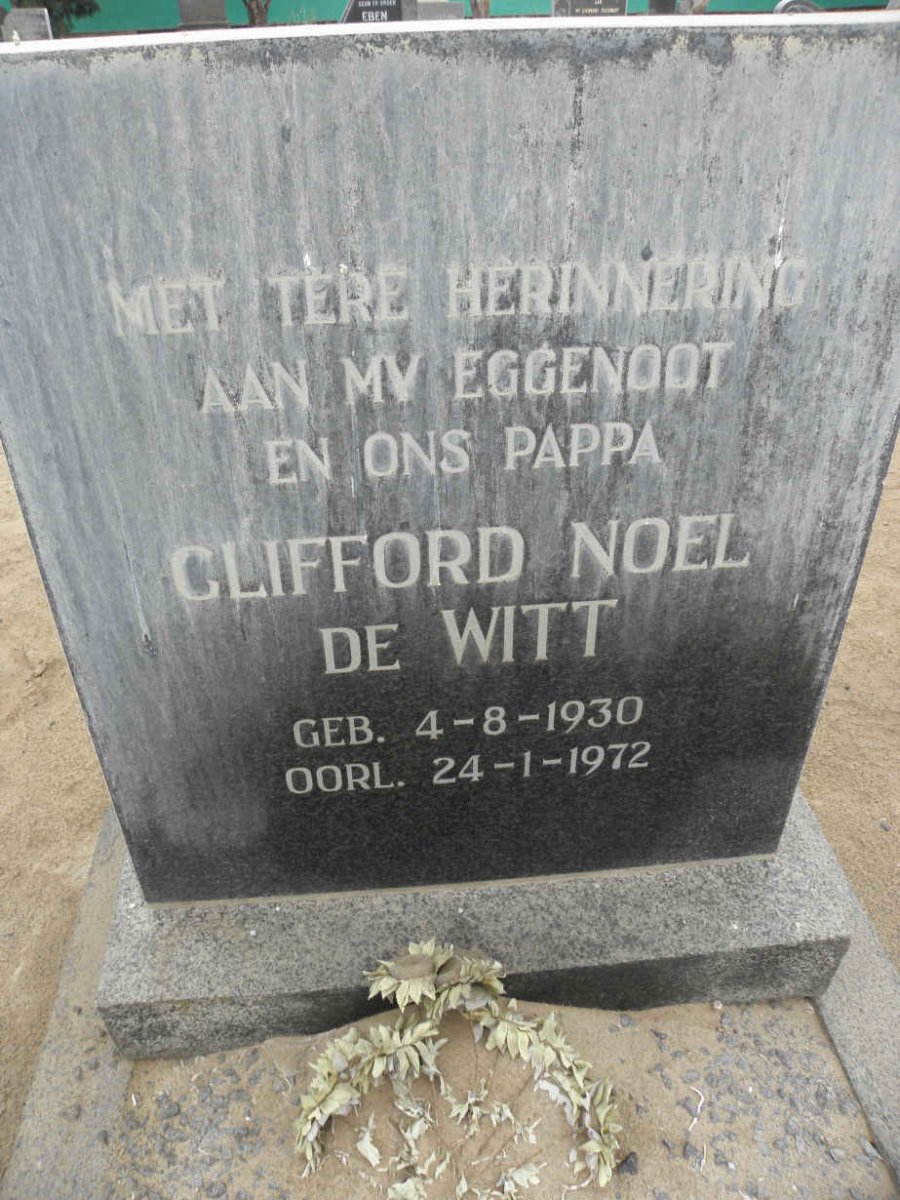 WITT Clifford Noel, de 1930-1972