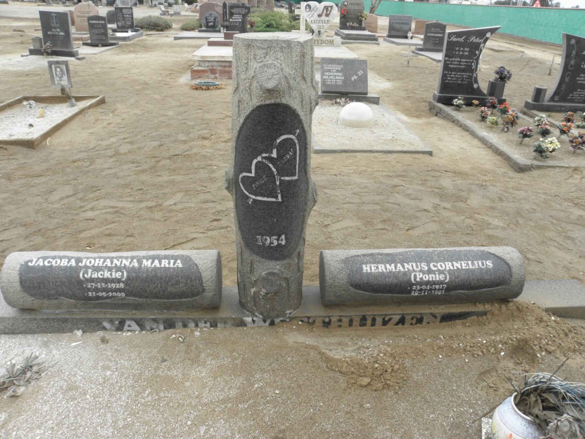 WESTHUIZEN Hermanus Cornelius 1917-1991 &amp; Jacoba Johanna Maria 1928-1999