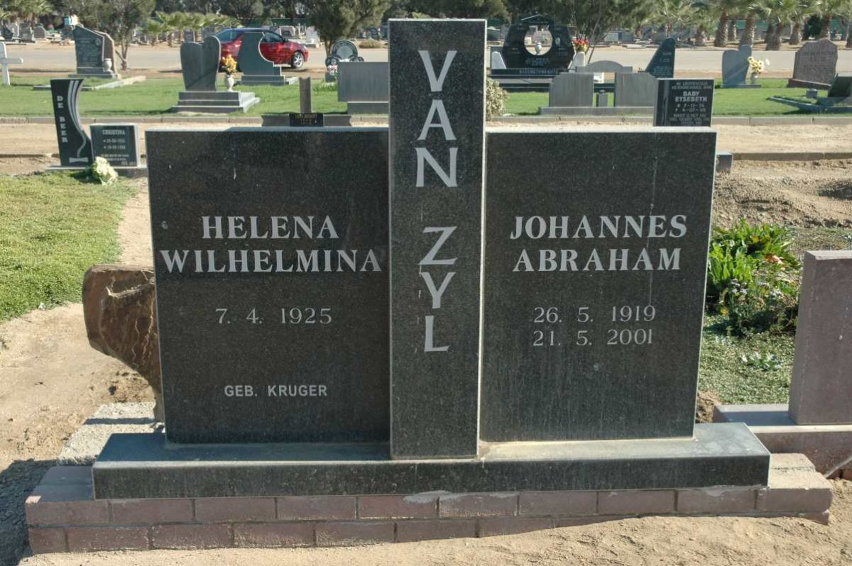 ZYL Johannes Abraham, van 1919-2001 &amp; Helena Wilhelmina 1925-
