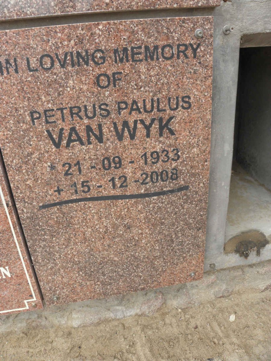 WYK Petrus Paulus, van 1933-2008
