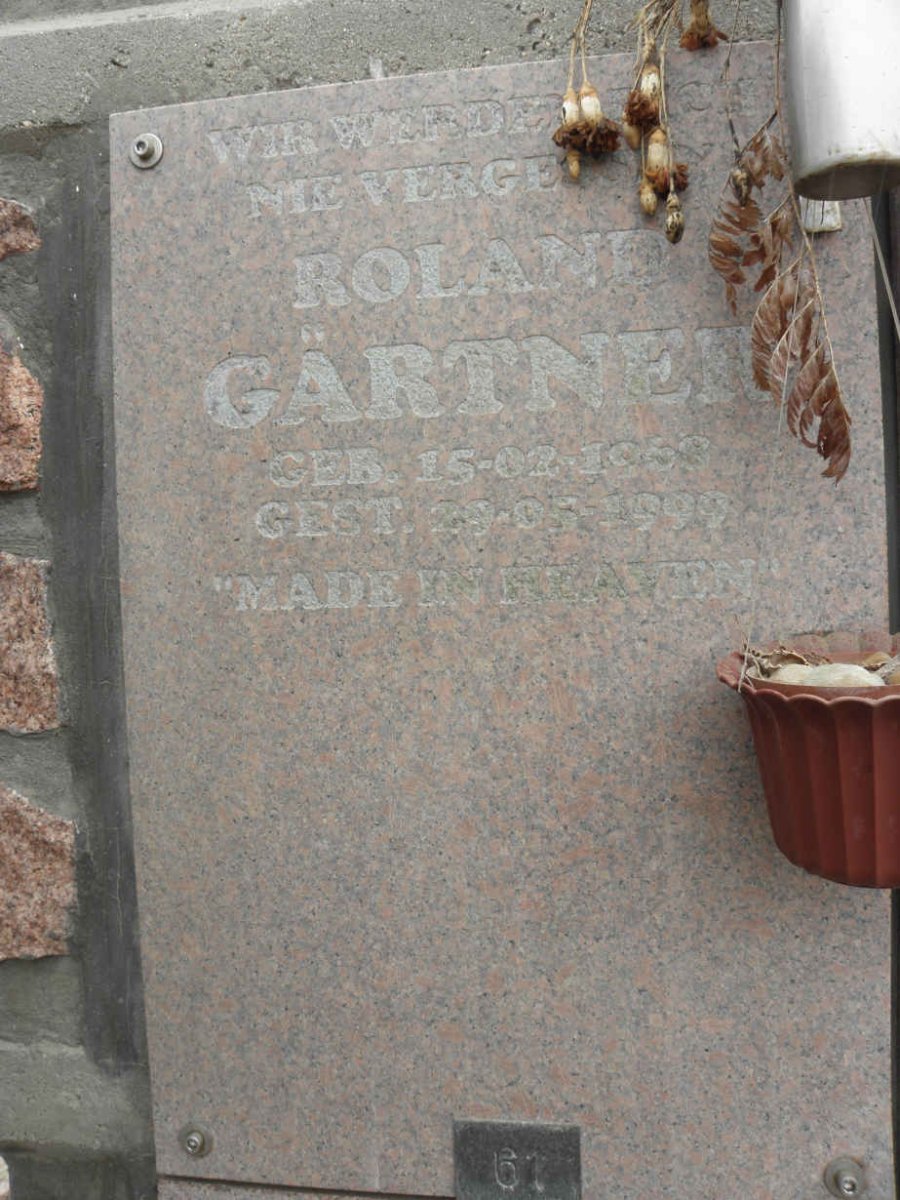GARTNER Roland 1958-1999