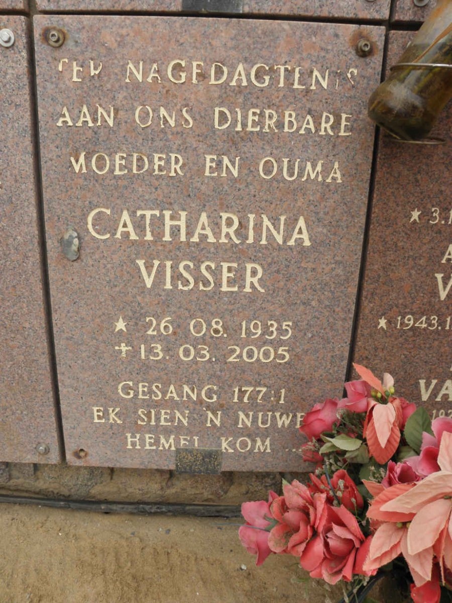 VISSER Catharina 1935-2005