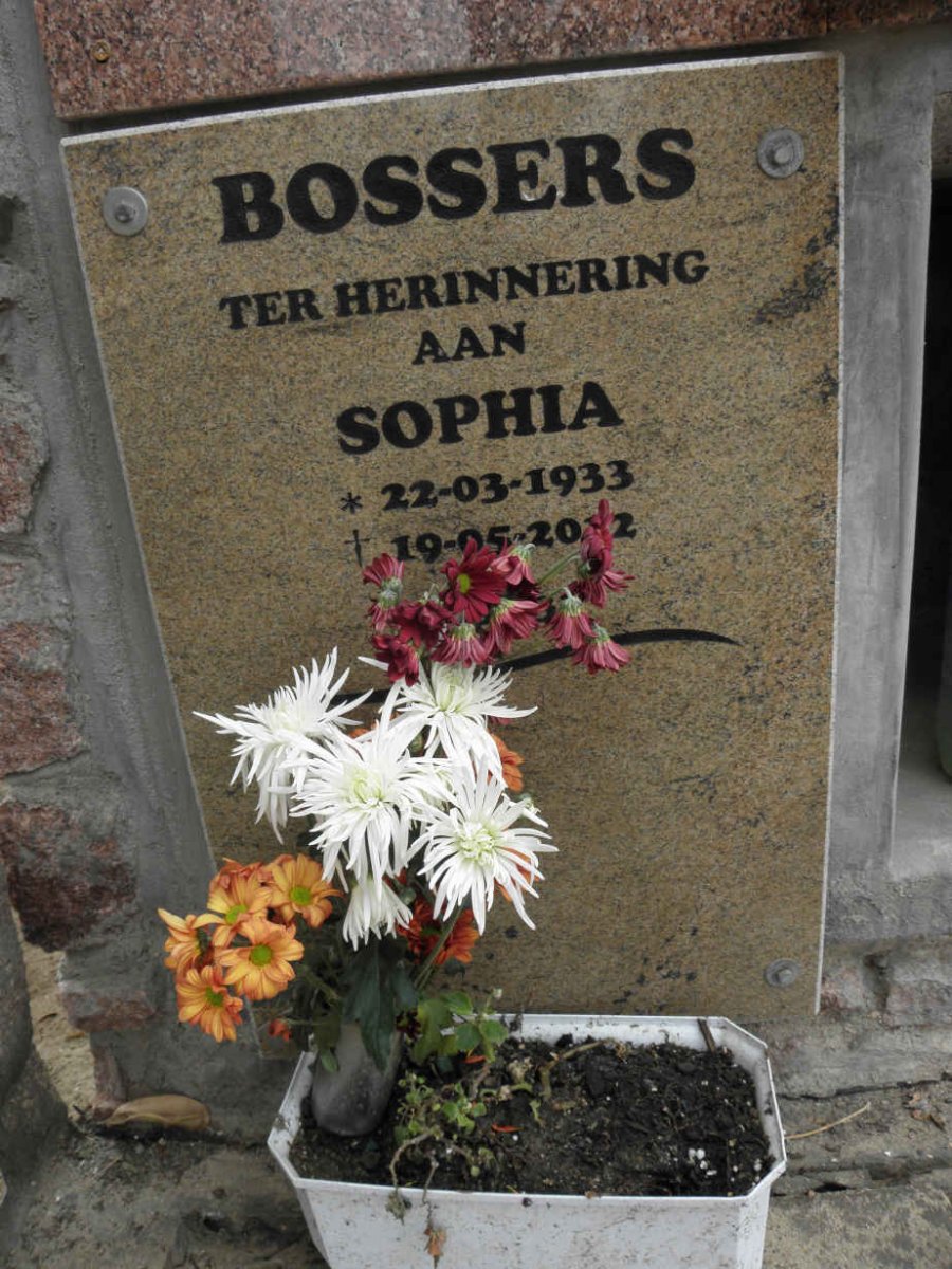 BOSSERS Sophia 1933-2012