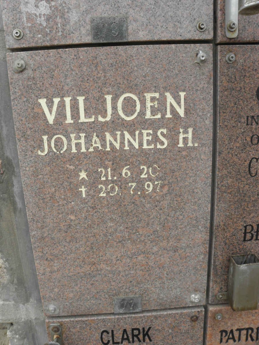 VILJOEN Johannes H. 1920-1997
