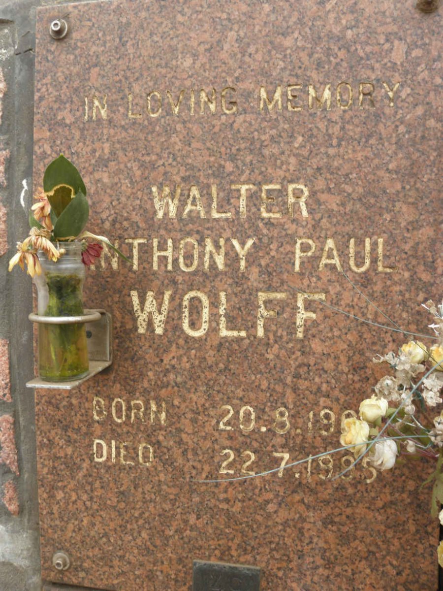 WOLFF Anthony Paul 19??-1995