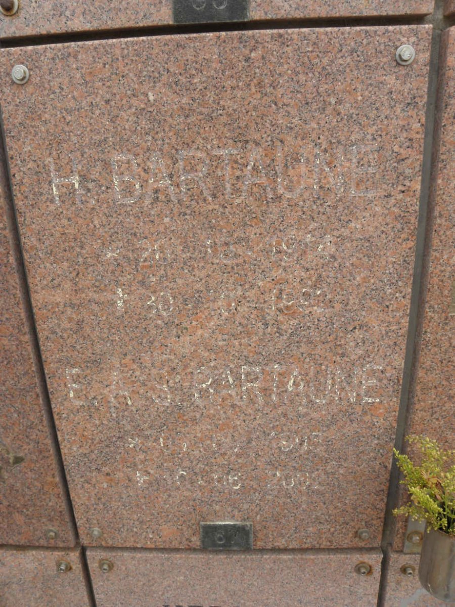 BARTAUNE H. 1914-1993 &amp; E.A.S. 