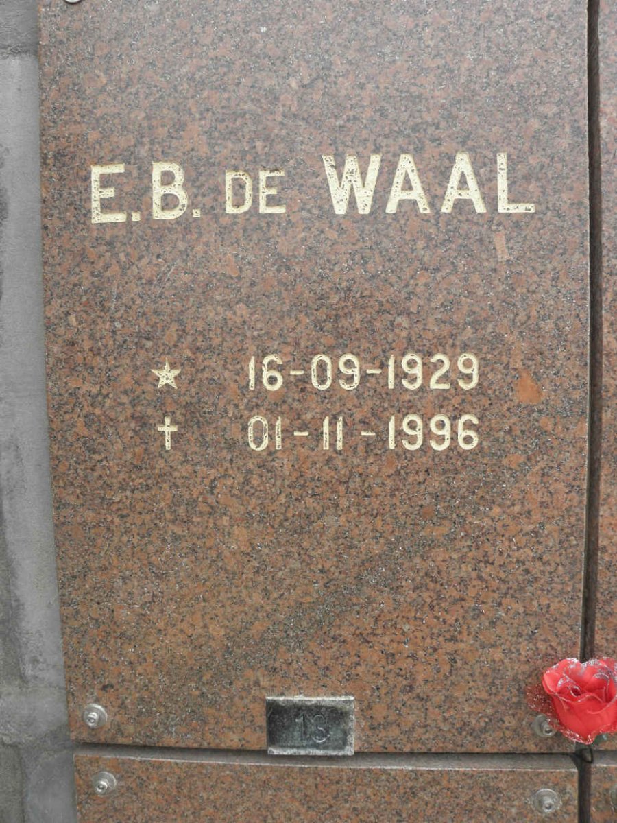 WAAL E.B., de 1929-1996