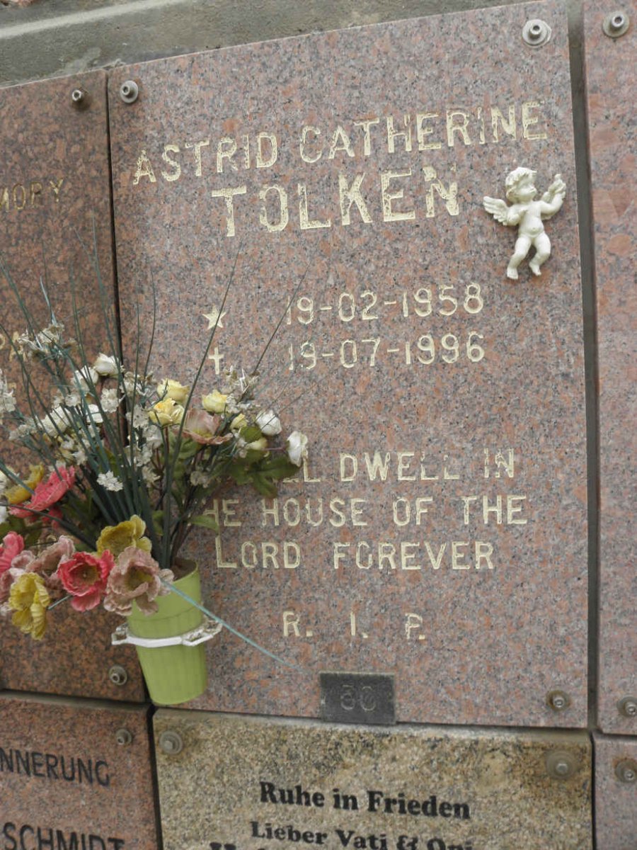 TOLKEN Astrid Catherine 1958-1996