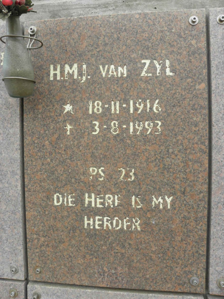 ZYL H.M.J., van 1916-1993