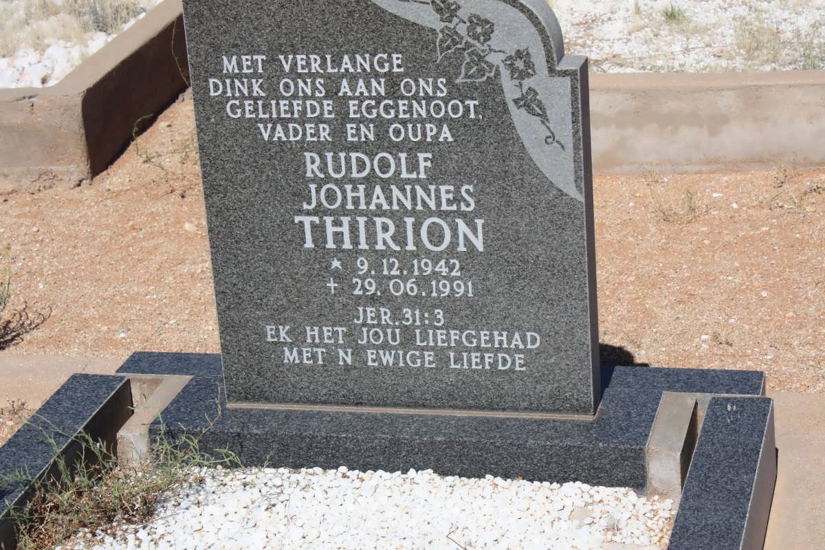 THIRION Rudolf Johannes 1942-1991