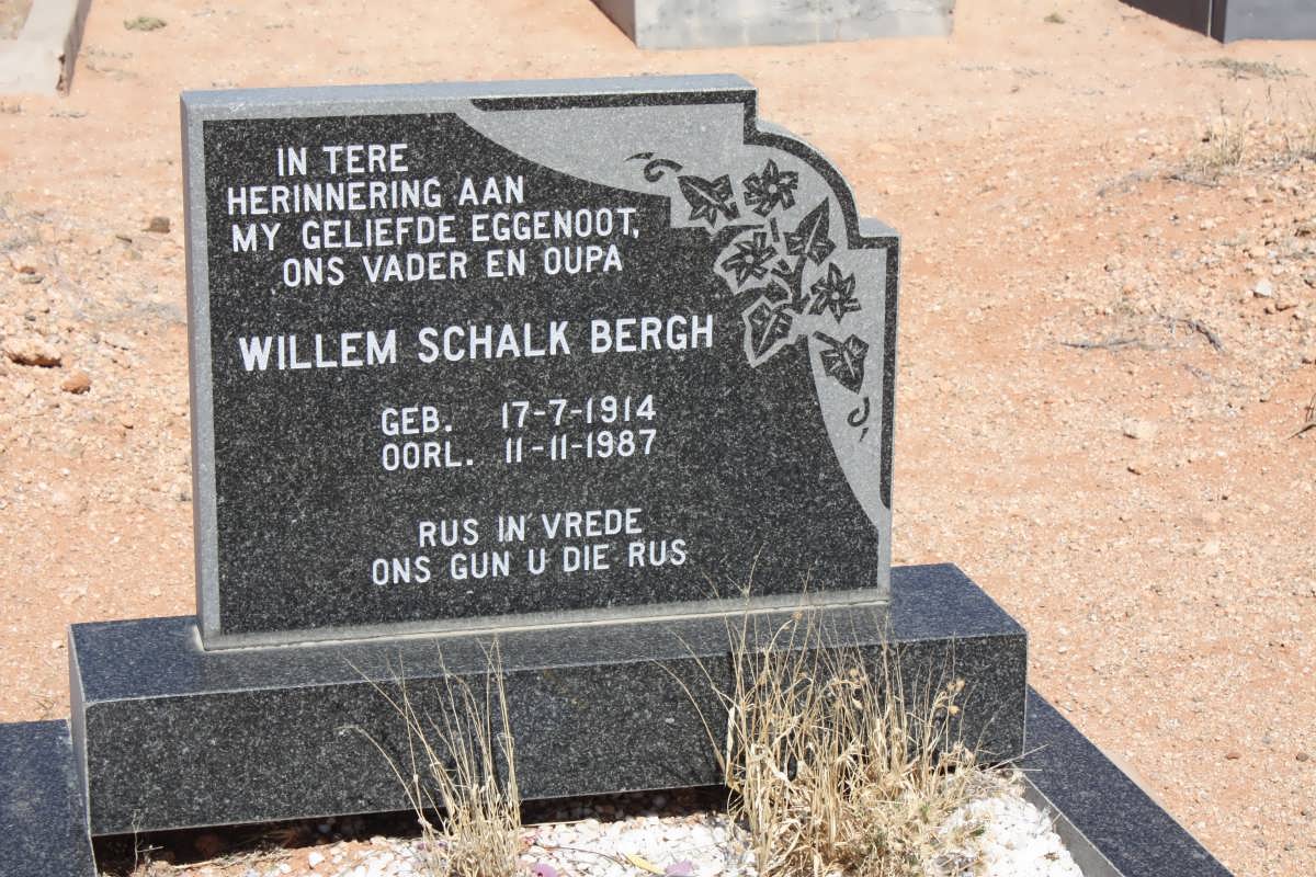 BERGH Willem Schalk 1914-1987