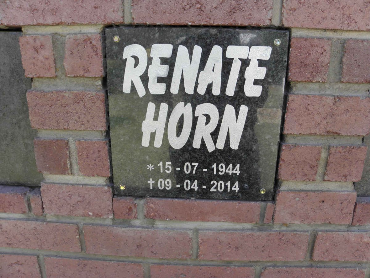 HORN Renate 1944-2014