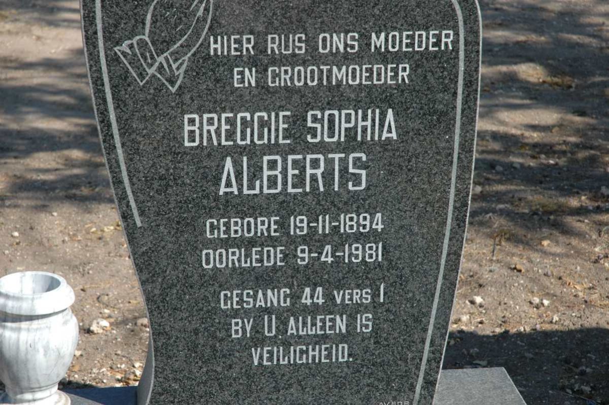 ALBERTS Breggie Sophia 1894-1981