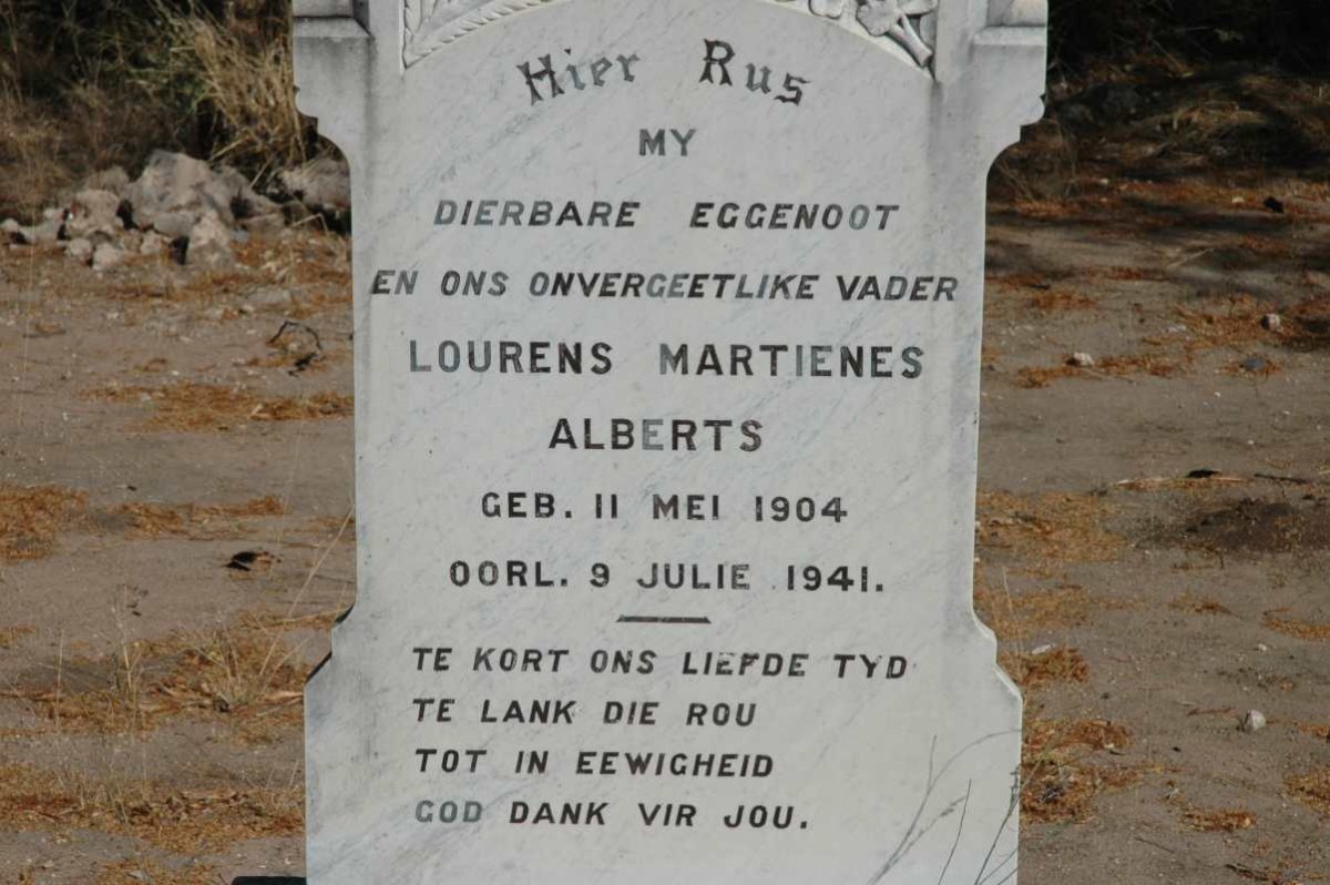 ALBERTS Lourens Martienes 1904-1941