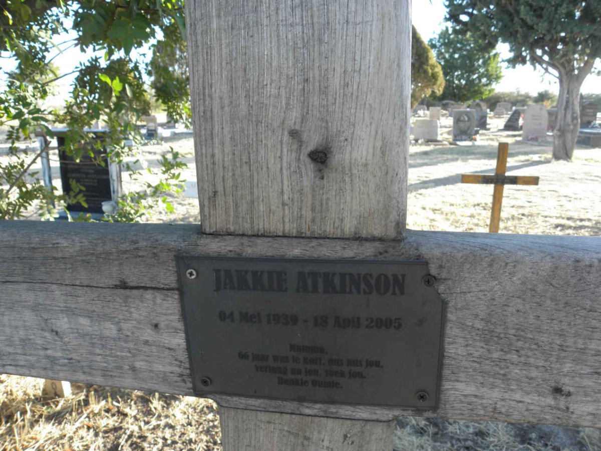 ATKINSON  Jakkie 1939-2005