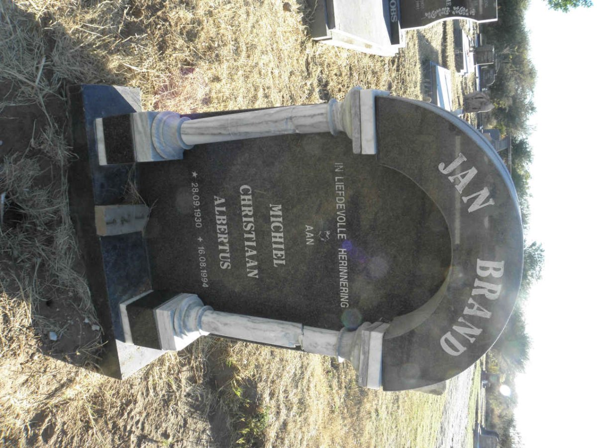 BRAND Michiel Christiaan Albertus 1930-1994
