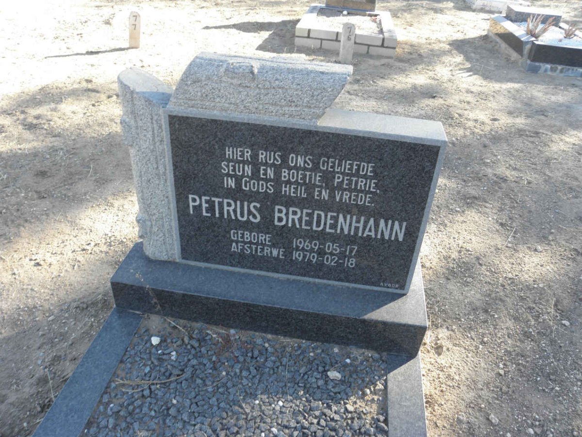 BREDENHANN Petrus 1969-1979