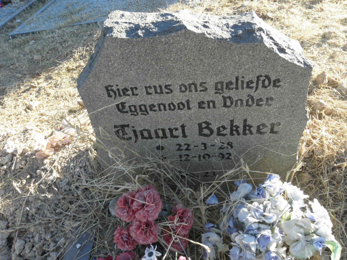 BEKKER Tjaart 1928-1992