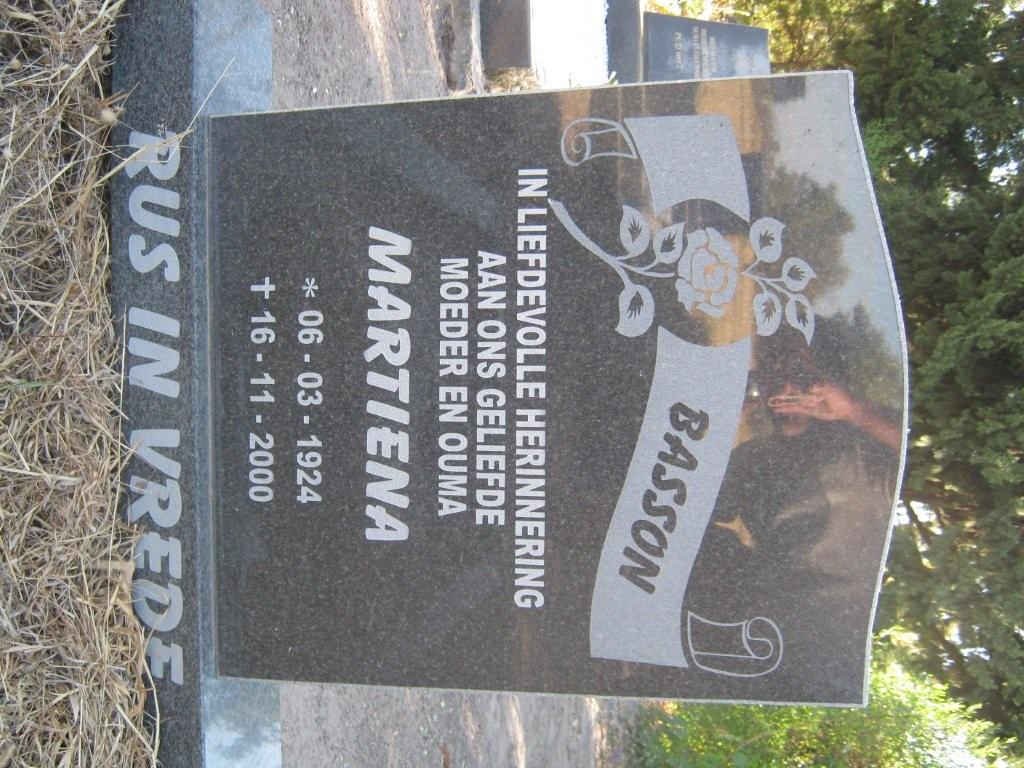 BASSON Martiena 1924-2000