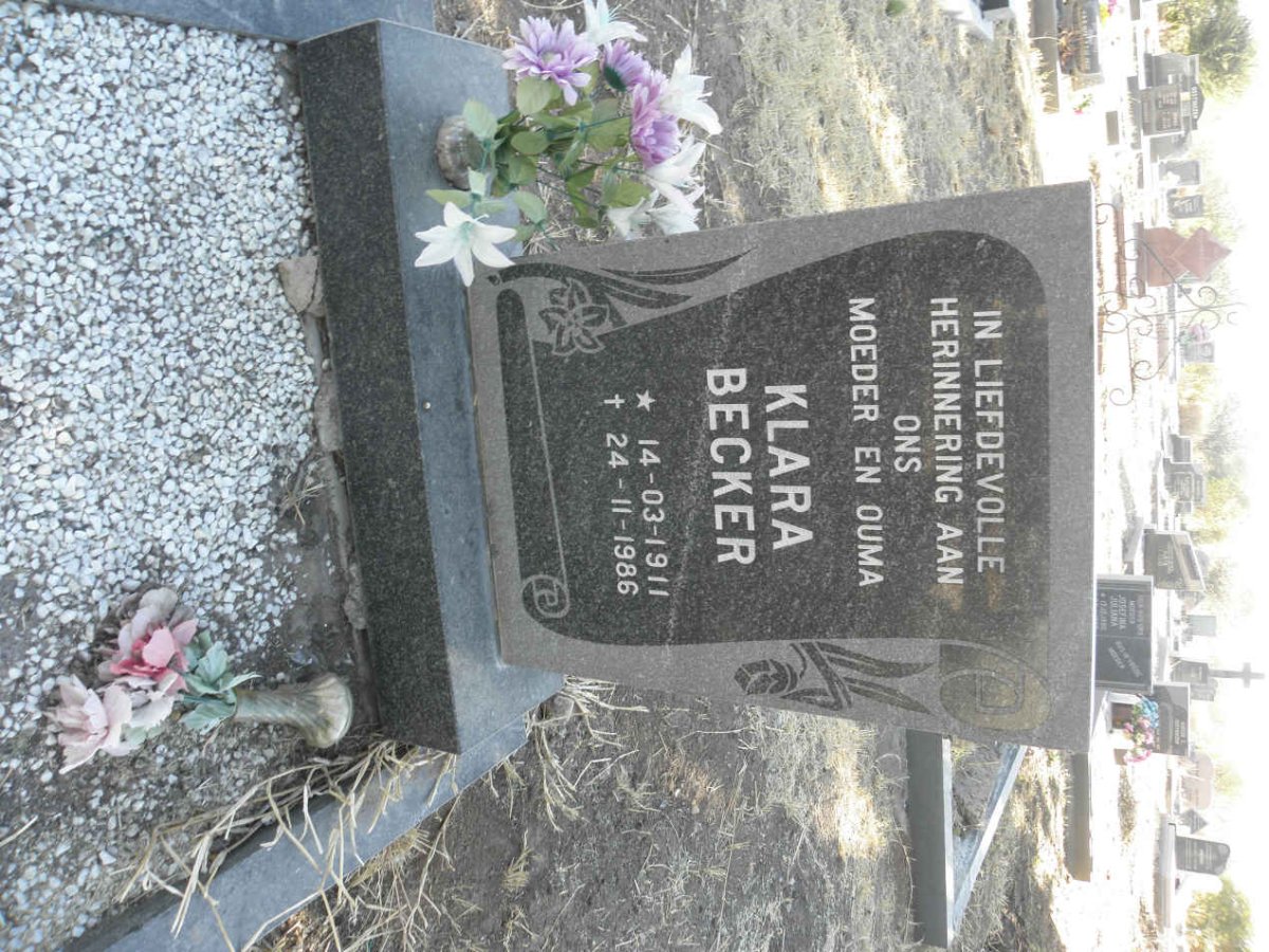 BECKER Klara 1911-1986