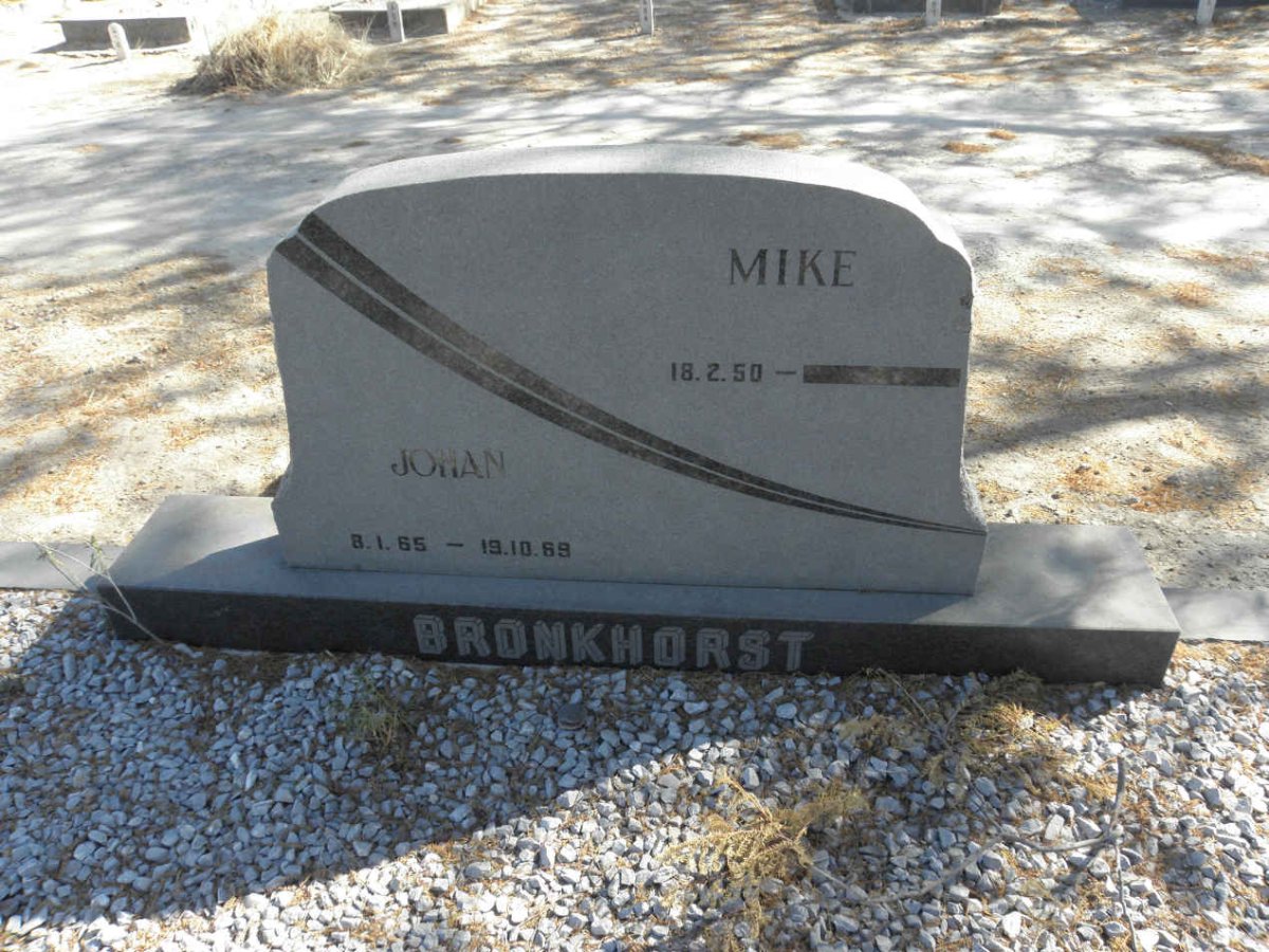 BRONKHORST Mike 1950- :: BRONKHORST Johan 1965-1969