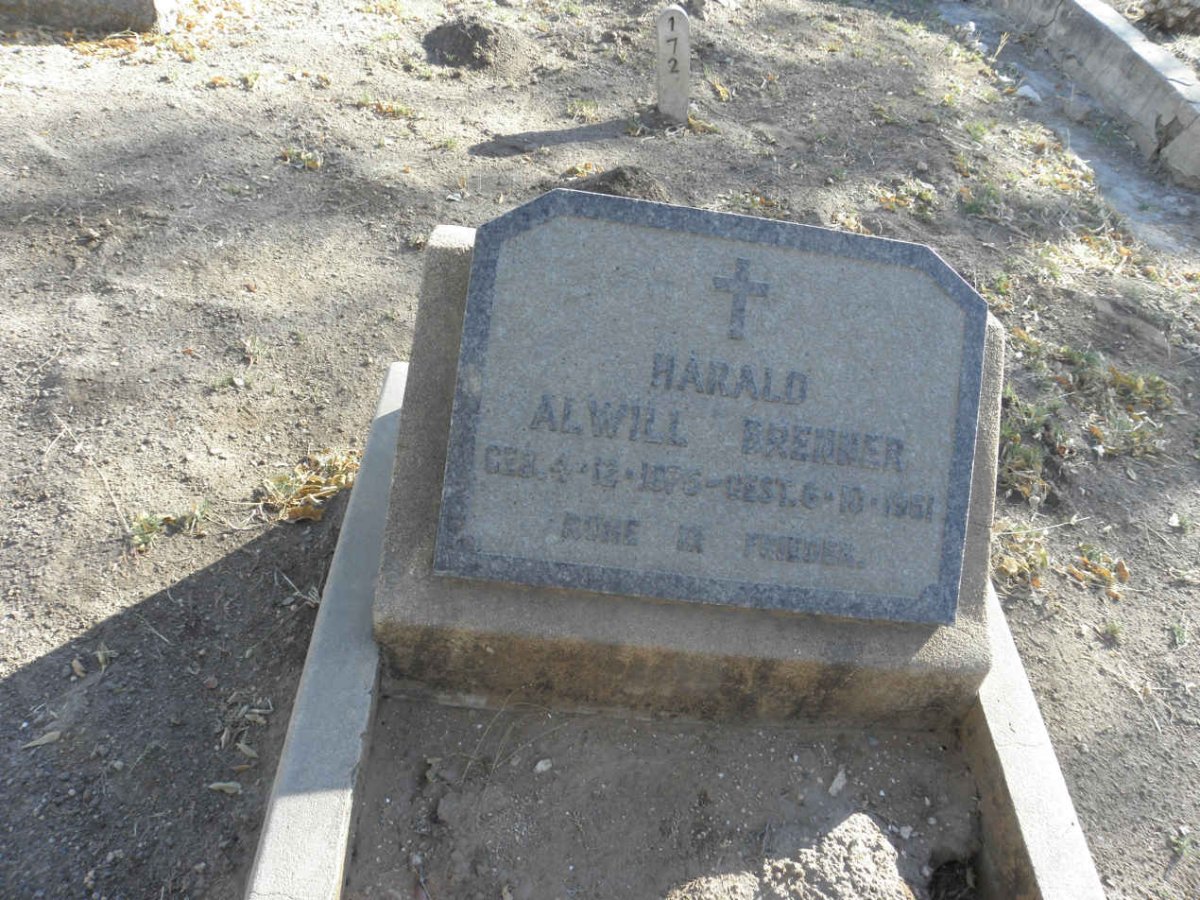 BRENNER Harald Alwill 1876-1951