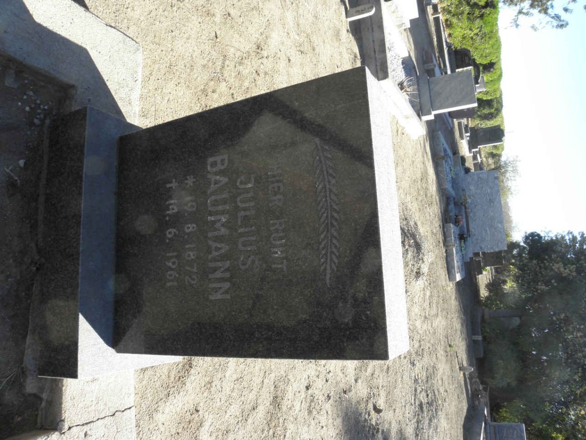 BAUMANN Julius 1872-1961
