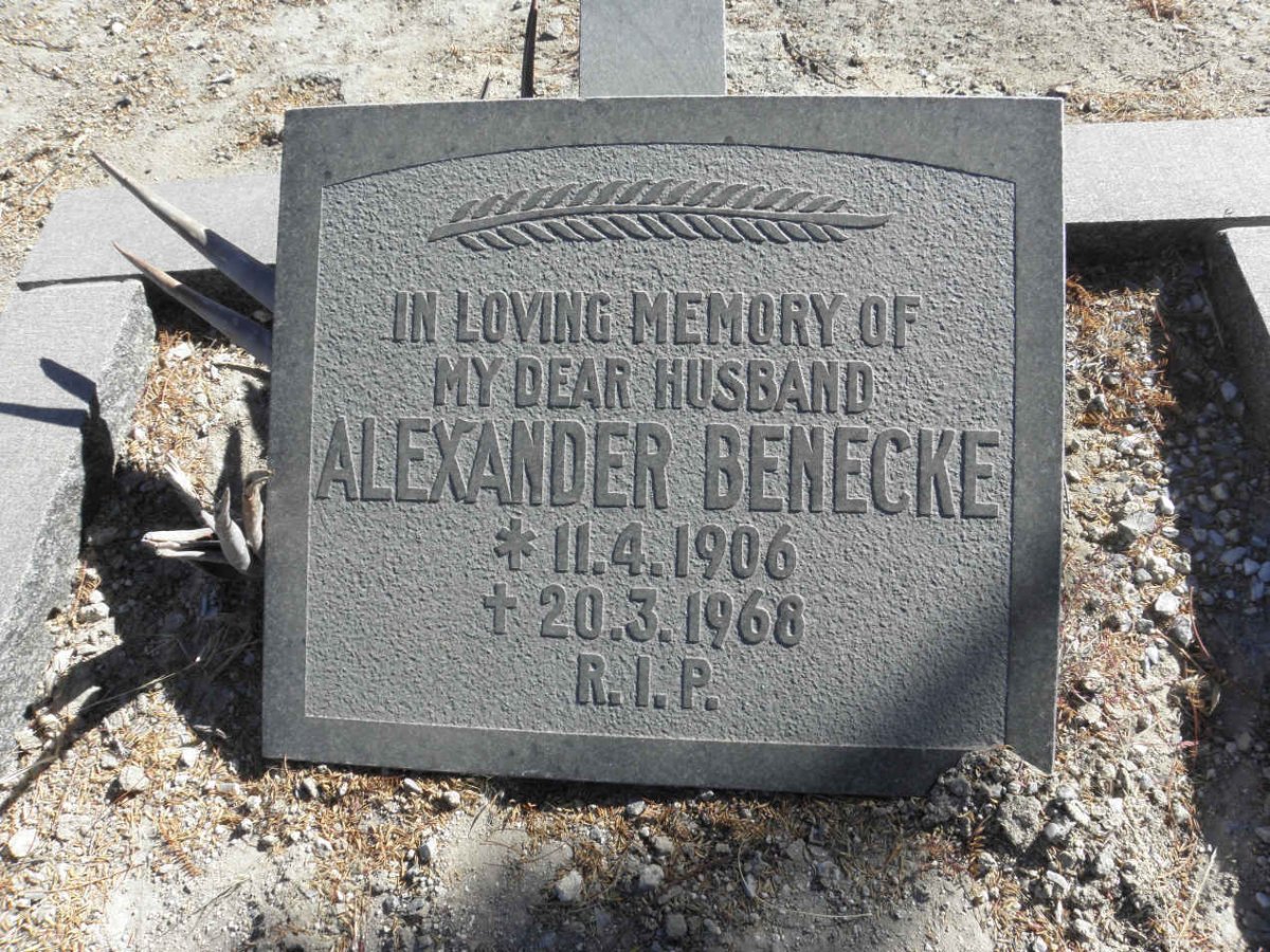 BENECKE Alexander 1906-1968