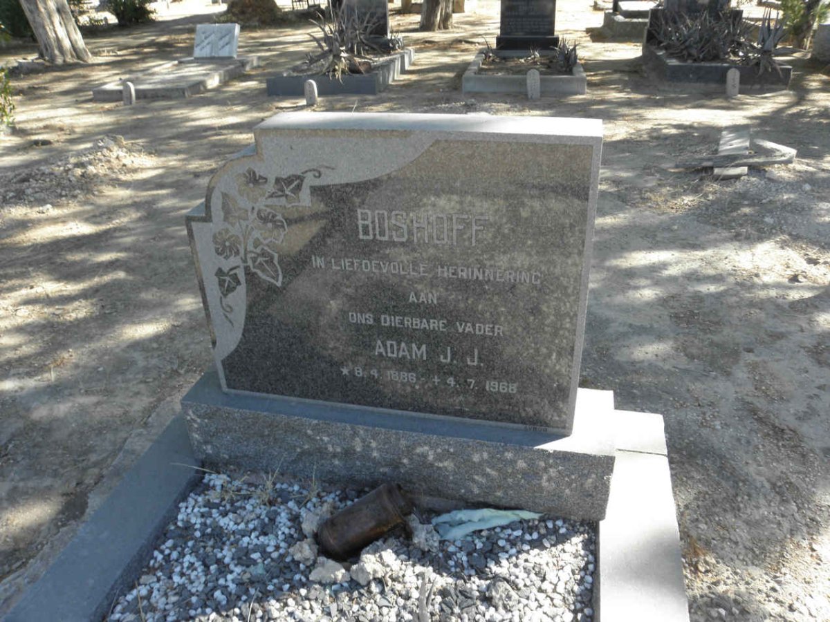 BOSHOFF Adam J.J. 1886-1968