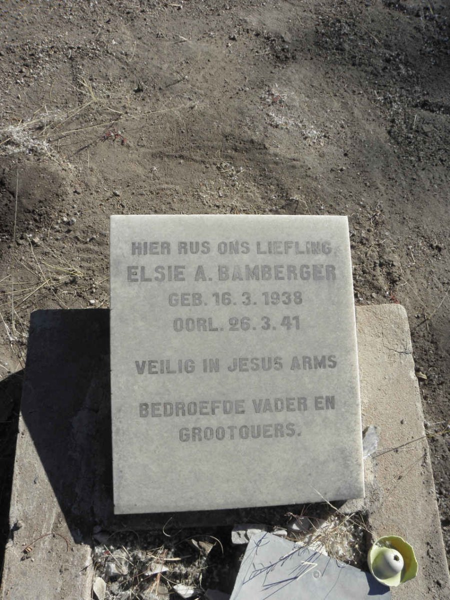 BAMBERGER Elsie A. 1938-1941