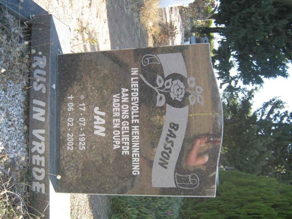 BASSON Jan 1925-2002
