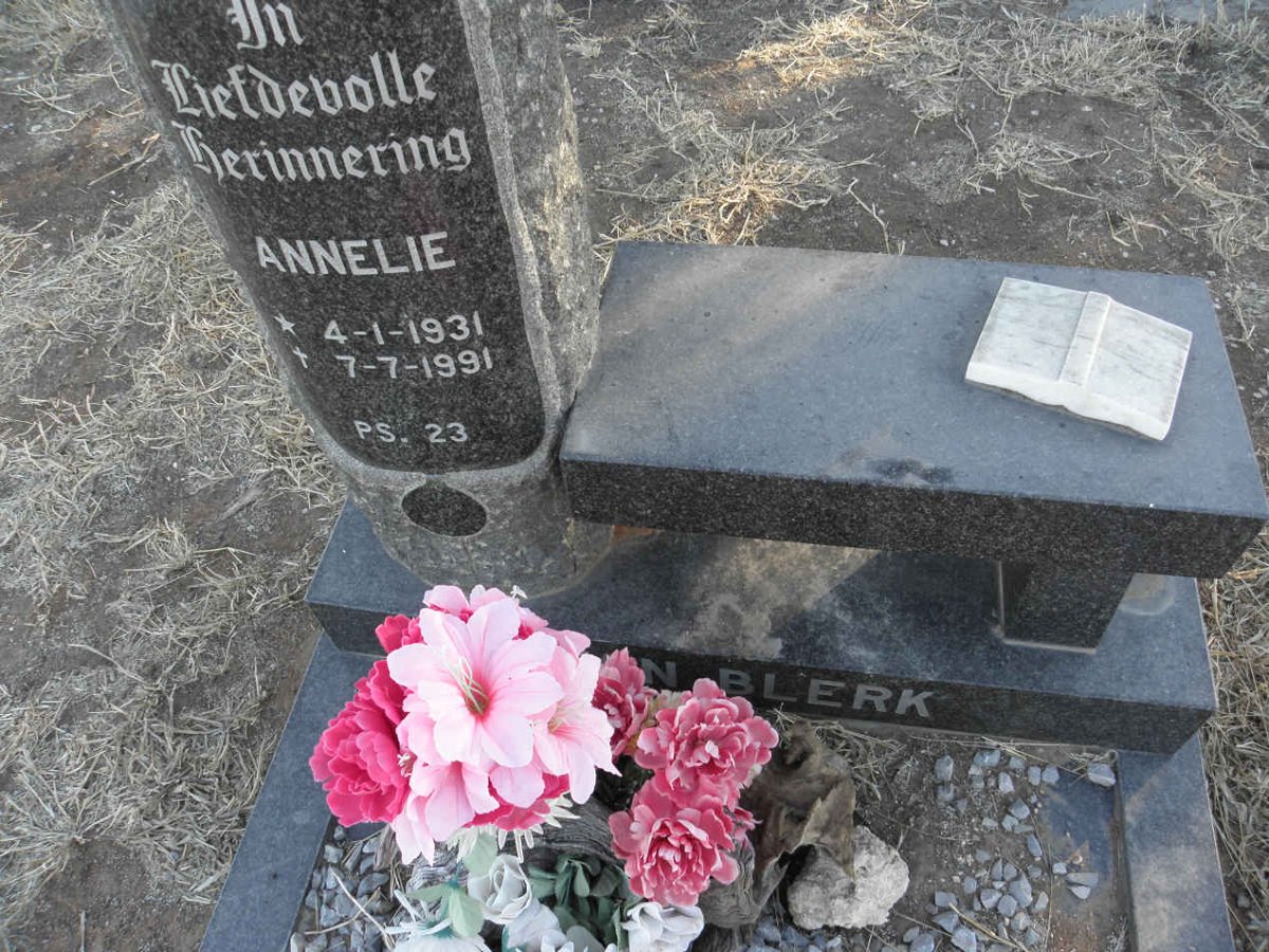 BLERK Annelie, van 1931-1991