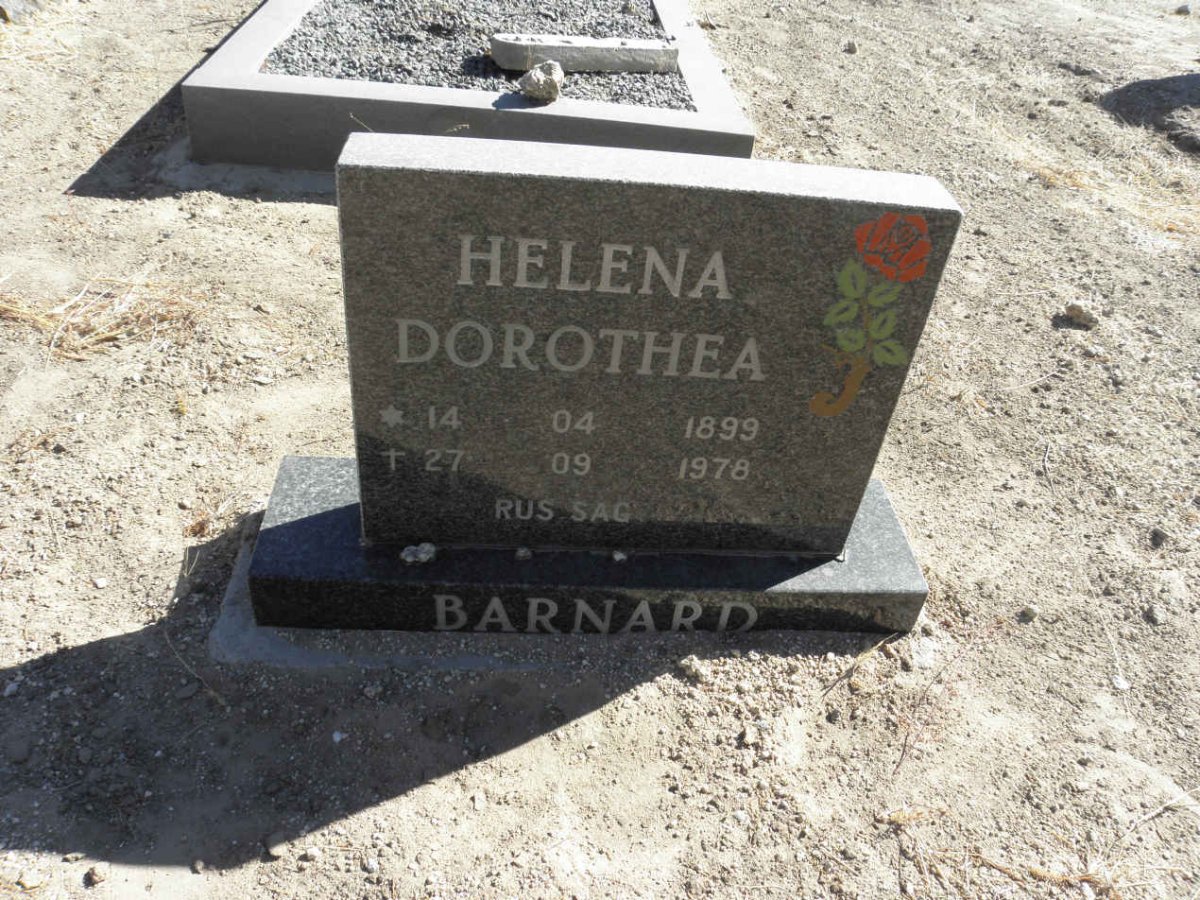 BARNARD Helena Dorothea 1899-1978