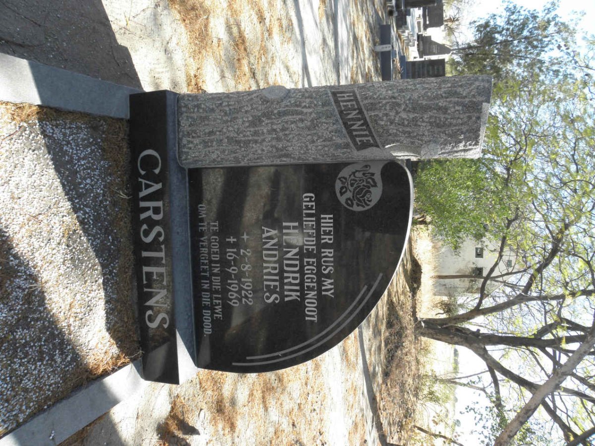 CARSTENS Hendrik Andries 1922-1969