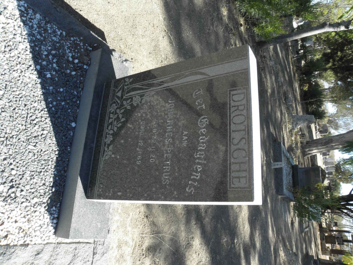 DROTSCHE Johannes Petrus 1920-1969